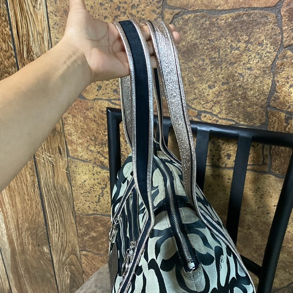 Coach poppy op art glam tote 13826 - Picture 5 of 11